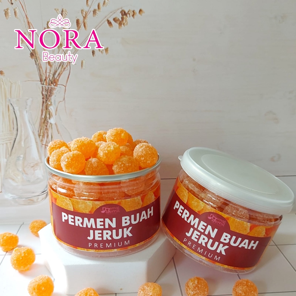 

Cemilan Permen Buah Jeruk (Orange Candy) Kemasan CAN Premium //murah