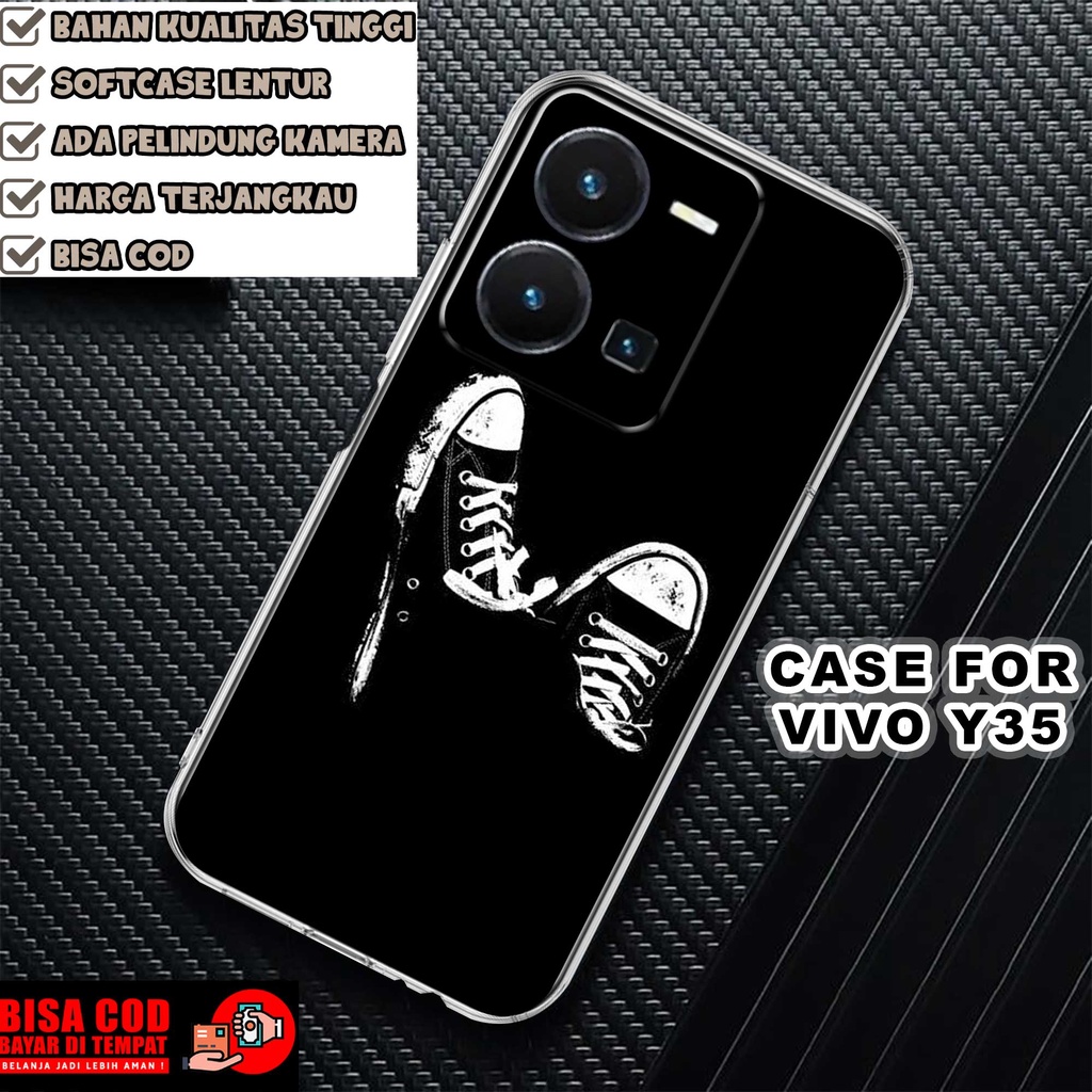 CASE VIVO Y35 2022 MOTIF [VNS] TERLARIS CASING VIVO Y35 TERBARU CLEAR CASE PROTECTED CAMERA SOFTCASE