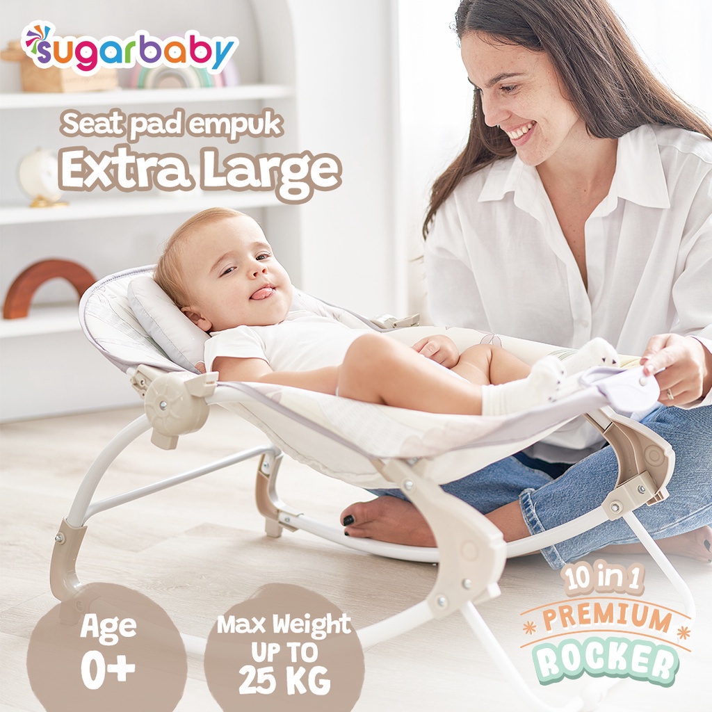 Ayunan Bouncer Bayi / Kursi Goyang Manual Sugarbaby 10in1 Premium Rocker