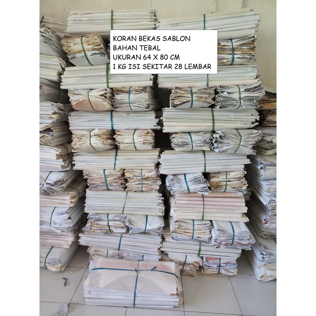 Koran Bekas Sablon Tebal Uk 64x80cm/Koran Sablon/Newspaper