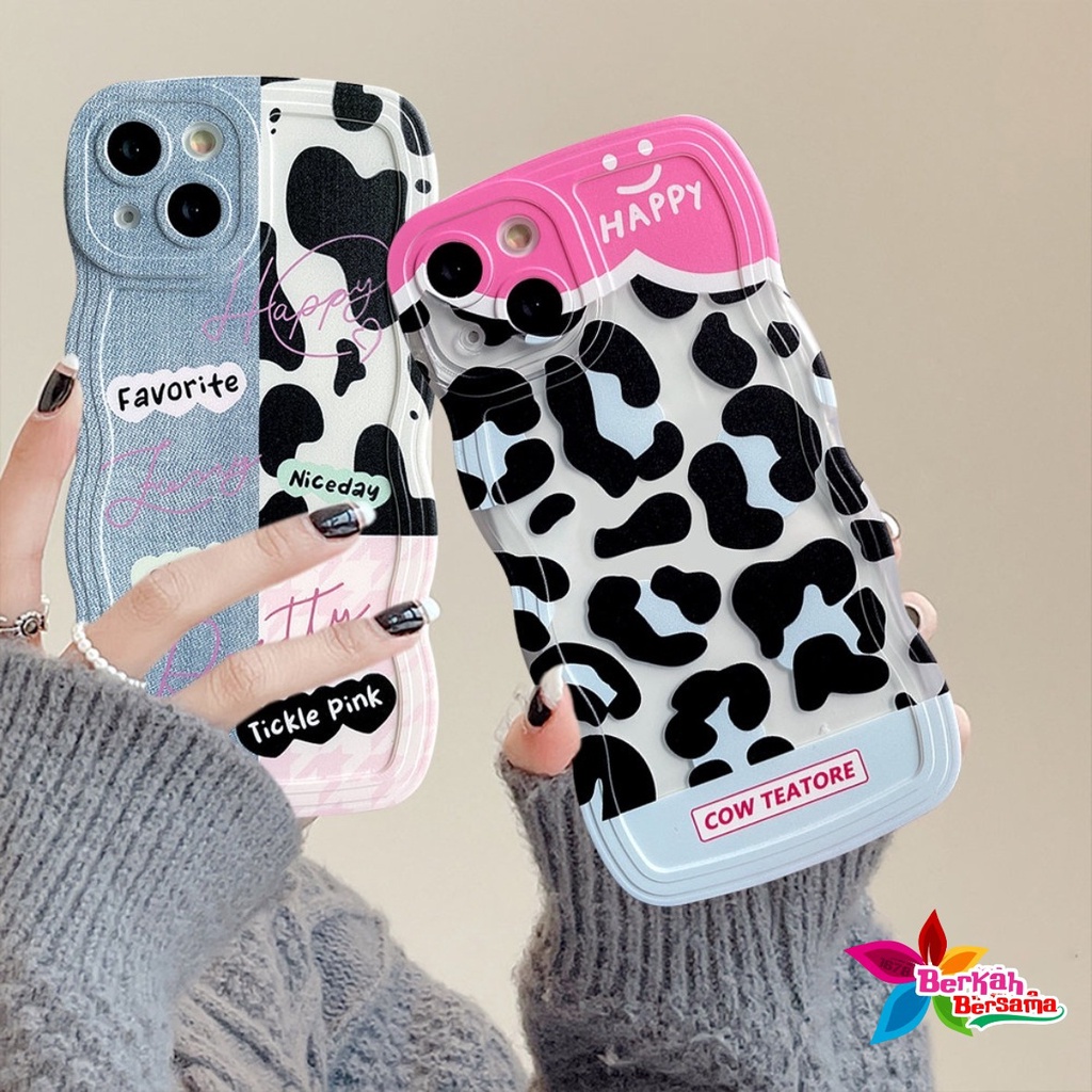 SS802 SOFTCASE PATCH DENIM LEOPARD FOR IPHONE 7 8 7+ 8+ X XS XR XS MAX 11 12 13 14 PRO MAX BB7837