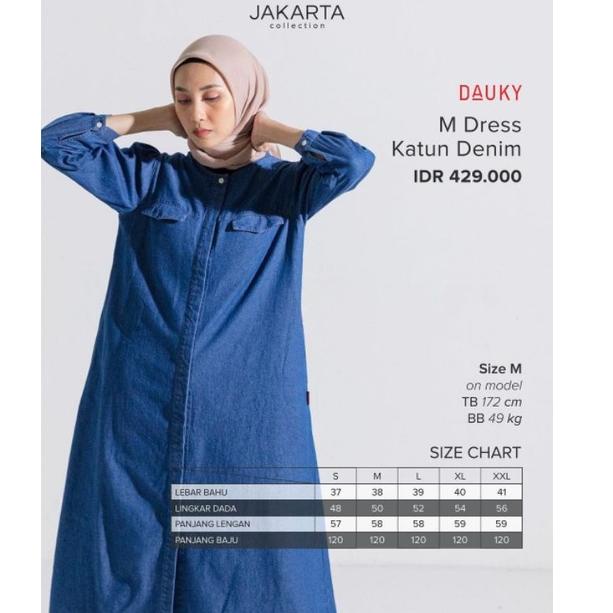 [ART. 9690 m dress katun denim dauky