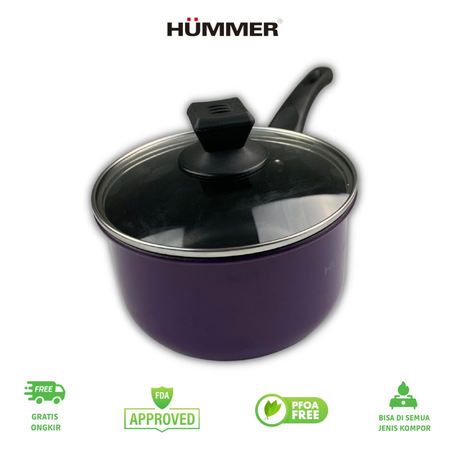 Hummer Kitchen - Milkpot panci susu Teflon 18 cm