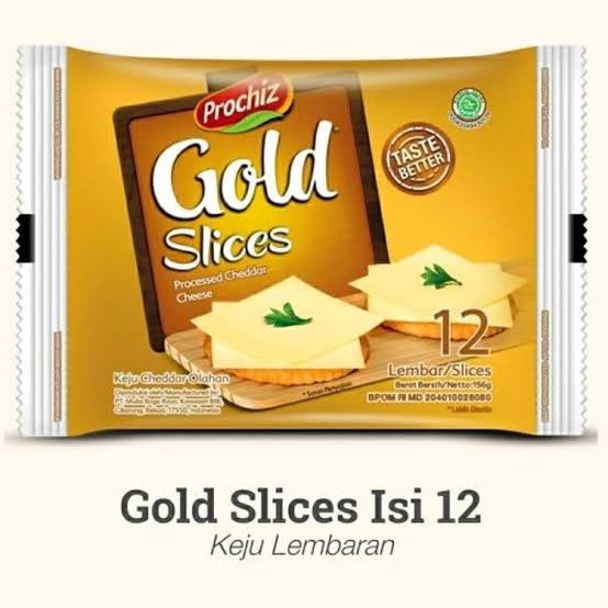 Prochiz Gold Slice 156gr [Isi 12 Lembar/Slices]