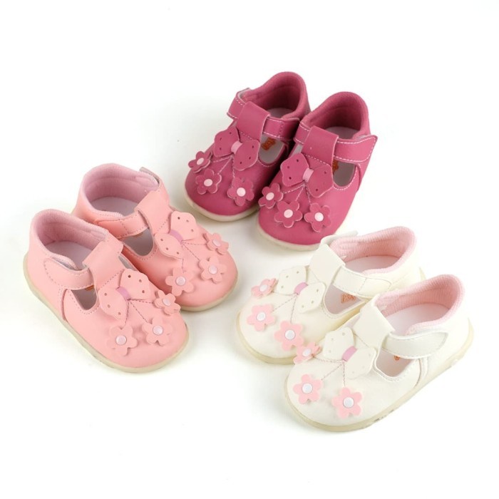 [Dijual] Sepatu Bayi Bunyi Perempuan Happy Baby Pcb-809 Wp