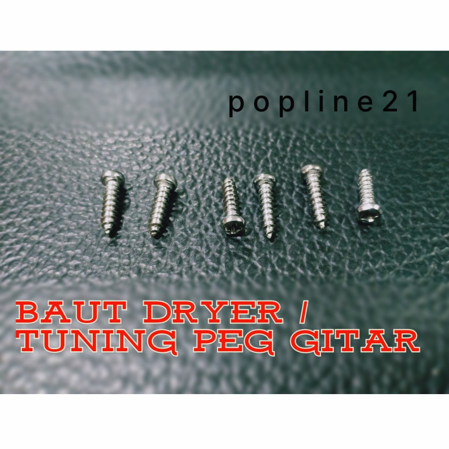 Baut Dryer / Screw Skrup Tuning Peg / Baut Puteran Gitar