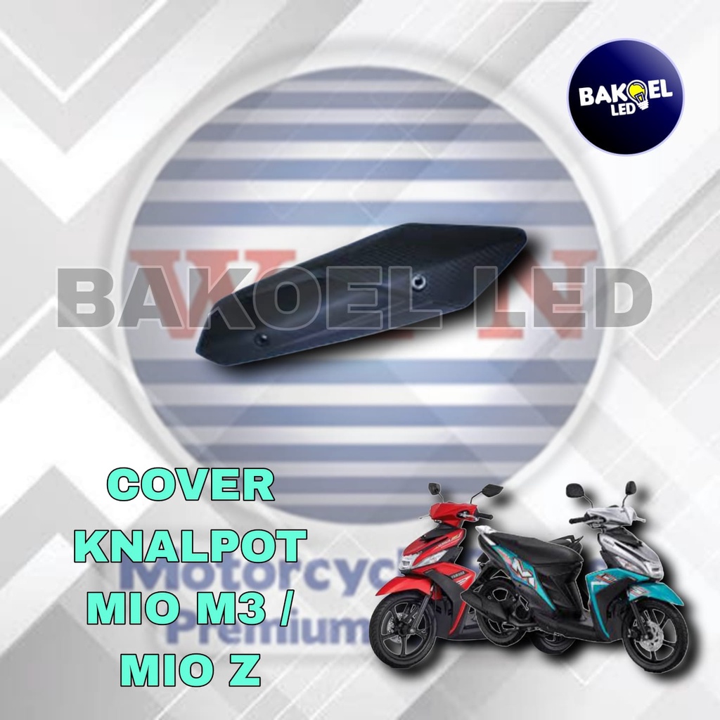 Cover tutup knalpot motor tameng knalpot MIO M3 / MIO Z merk WIN . TUTUP KNALPOT MIO M3 / MIO Z