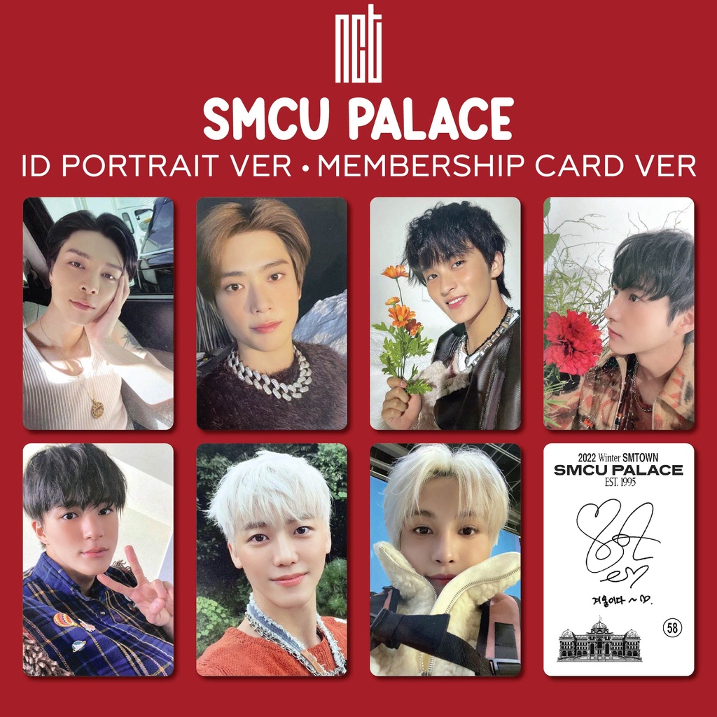 [REPLIKA] NCT - SMCU PALACE 2023 UNOFFICIAL PC - ID POTRAIT &amp; MEMBERSHIP CARD VER