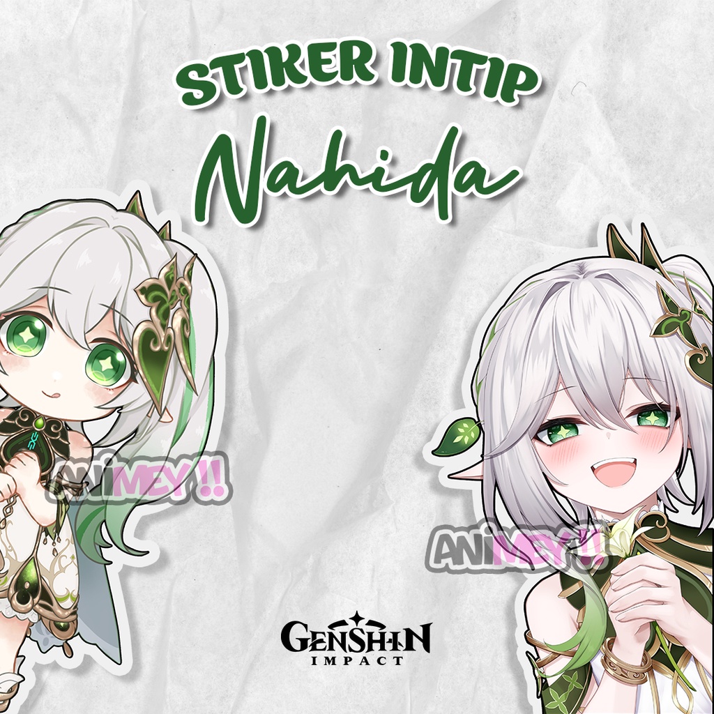 

Stiker Intip Samping Nahida Genshin Impact / stiker Anime Waterproof