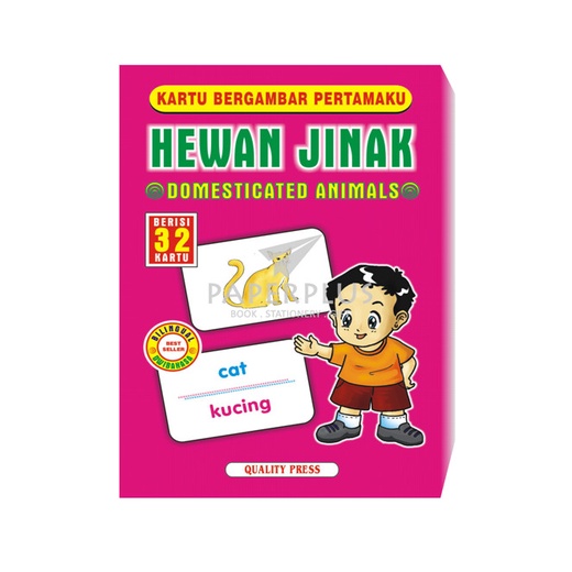 Terlaris Kartu Bergambar Pertamaku Hewan Jinak