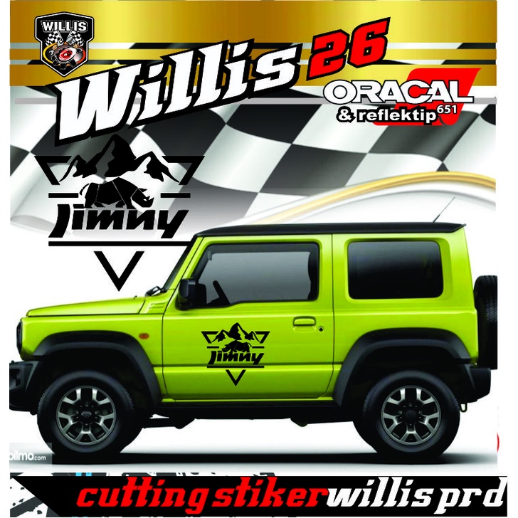 Promo Stiker Suzuki Badak Jimny Katana Cutting Sticker Body Mobil