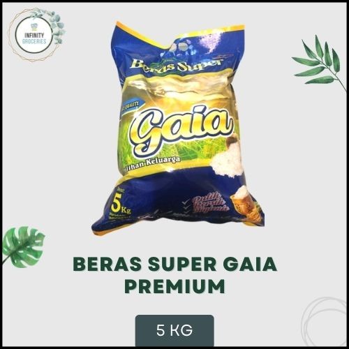 

BERAS SUPER GAIA PREMIUM 5 KG MURAH !