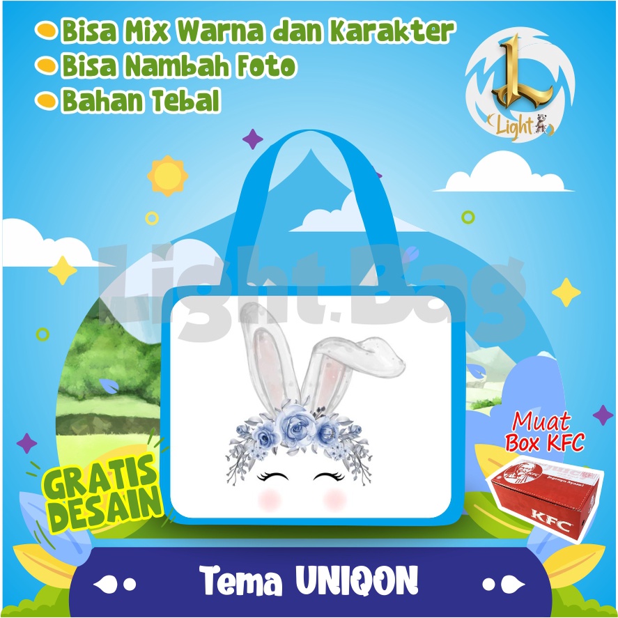 

Goodie Bag UNIQON /Tas Ultah Custom/Goodie Bag Custom/Tas Ultah Unik/Souvenir Custom