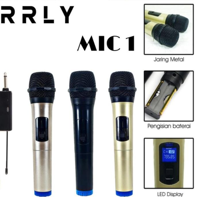 ⅍ Mic Microphone Karaoke Profesional Wireless MIC 1 Single ✸