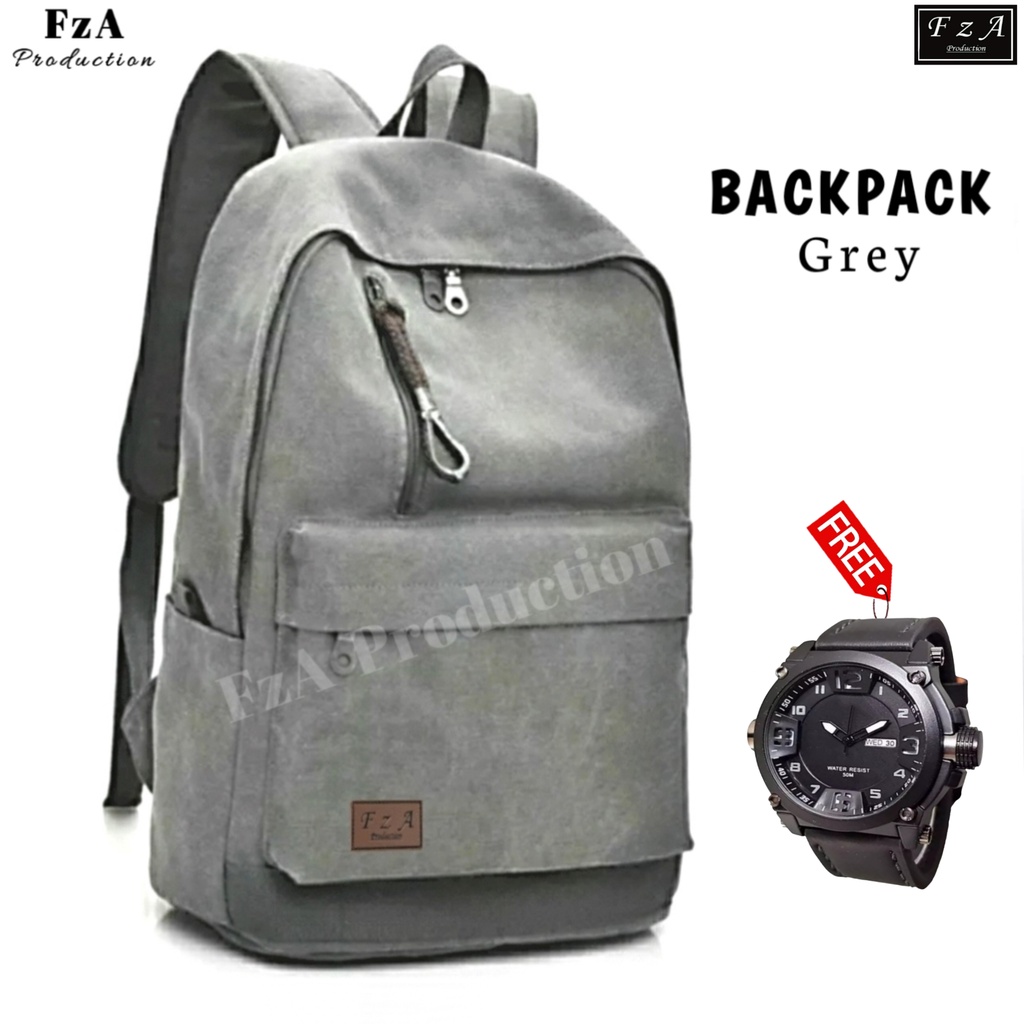 FzA Official - Tas Ransel Gendong Laptop Distro Sekolah Kuliah Pria Wanita Backpack Original Tas Punggung Laptop - GRQS