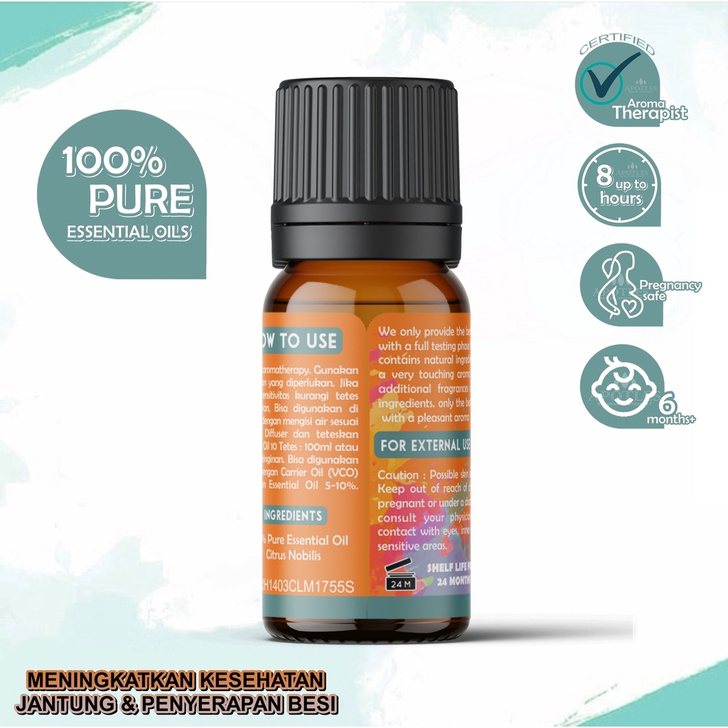 Clementine Essential Oil - Minyak Aromaterapi Jeruk Clementine 10ml