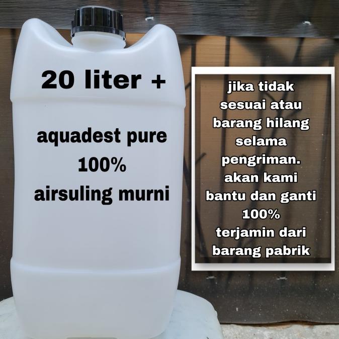 Aquadest / Aquadest 20 Liter Aquades 20 Liter Ph Food Air Suling
