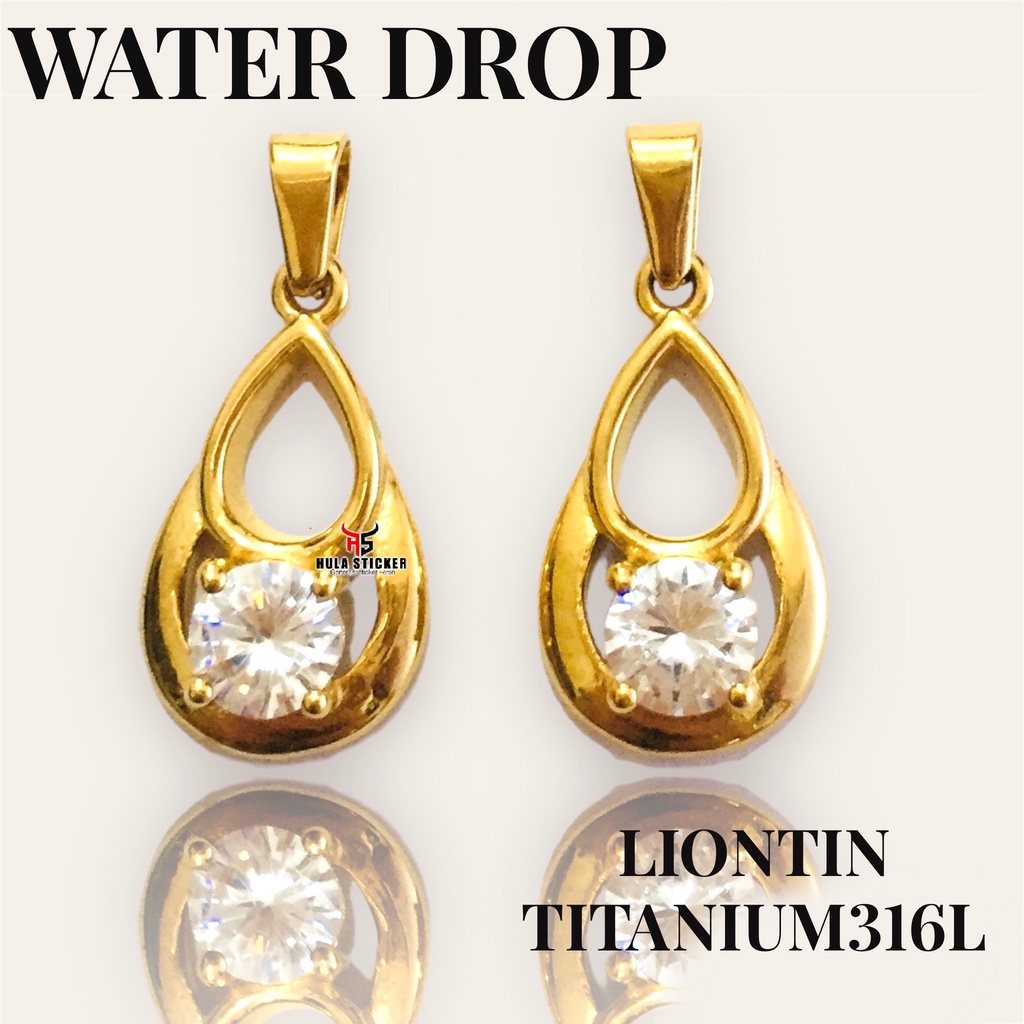 Kalung Liontin Gold Titanium Stainless Steel Premium