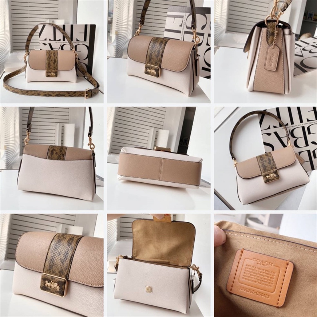 TAS SELEMPANG WANITA CH GRACE 26 FASHION ONE FLAP TOWER BUCKLE CROSSBODY BAG HANDBAG