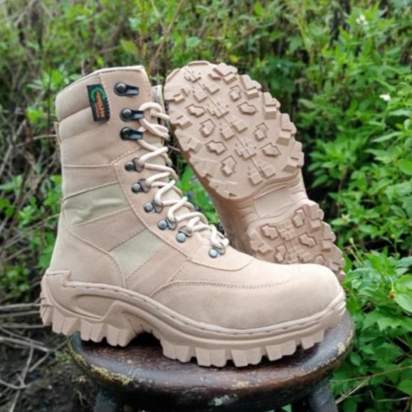 NEW STOCK sepatu pdl boats tni polpp taktikal kerjalapangan 511 cream terlaris 9inc