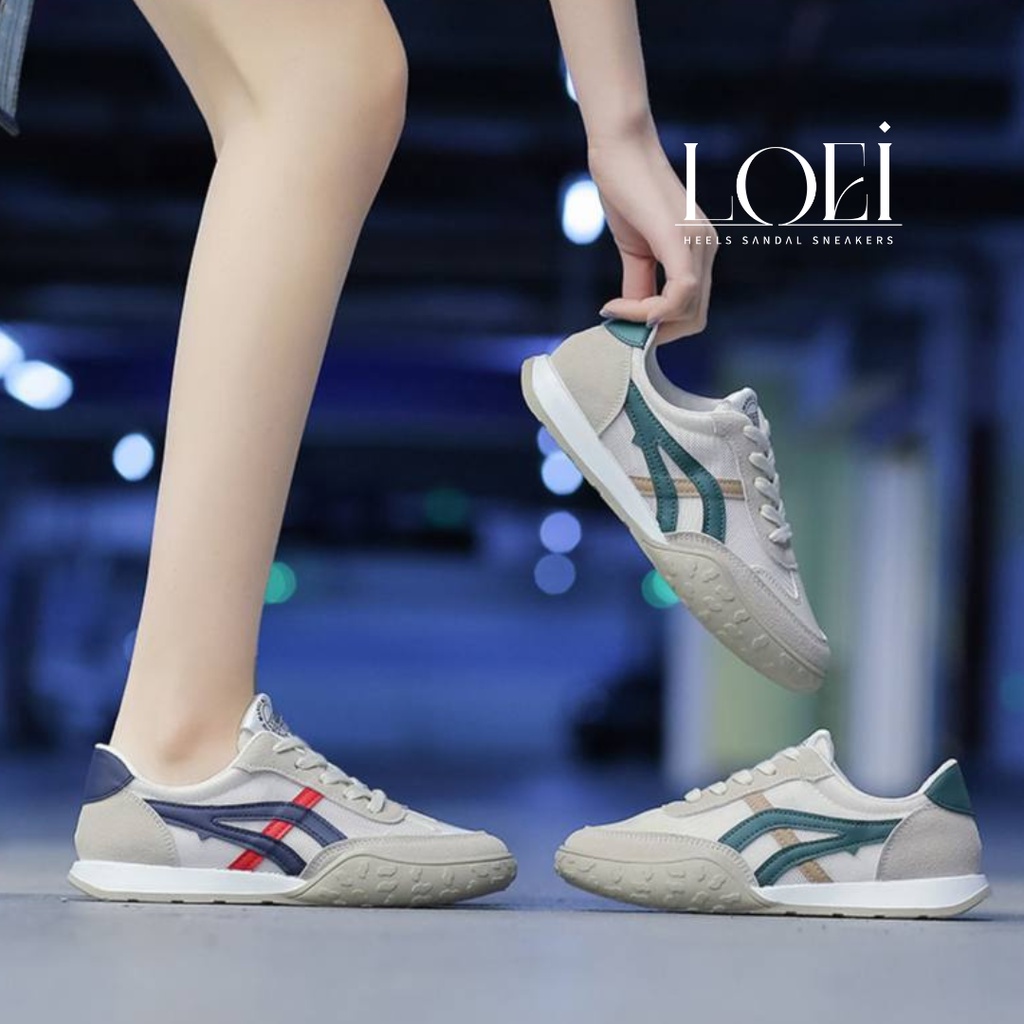 23802 Sepatu Import Wanita Terbaru Sneakers Kekinian