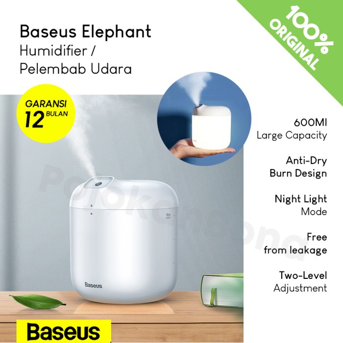 Terlaris Baseus Elephant Humidifier Pelembab Udara Ruangan 600Ml