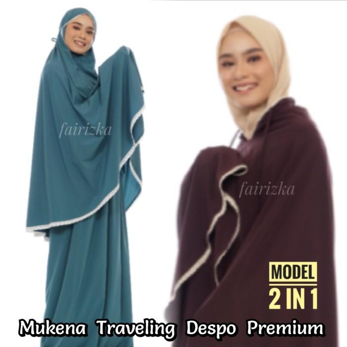 Mukena Travelling model 2 in 1 Silky Korea premium Kecil Imut Praktis