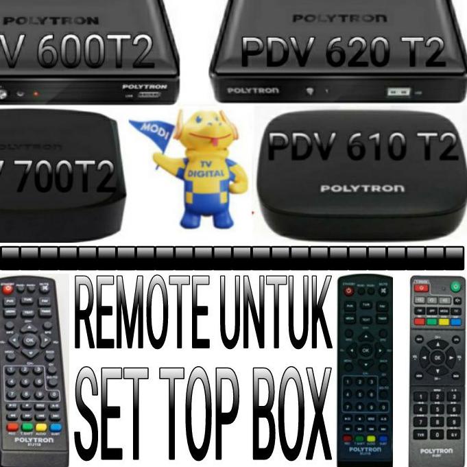 12.12 STOK READY REMOTE UNTUK SET TOP BOX POLYTRON LANGSUNG/TINGGAL PAKAI 