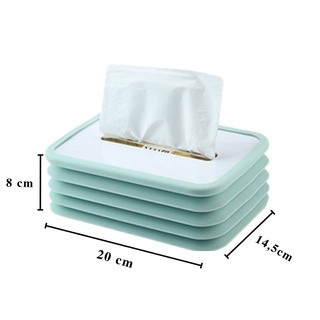 Tempat Tissue Lipat Bahan Silikon - Kotak Tisu Flexible