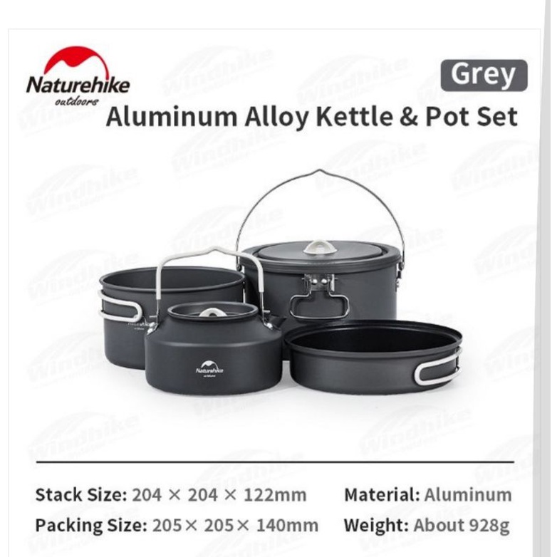 COOKING SET 4 IN 1 ALUMINIUM ALLOY NATUREHIKE CNH22CJ002 [D7]
