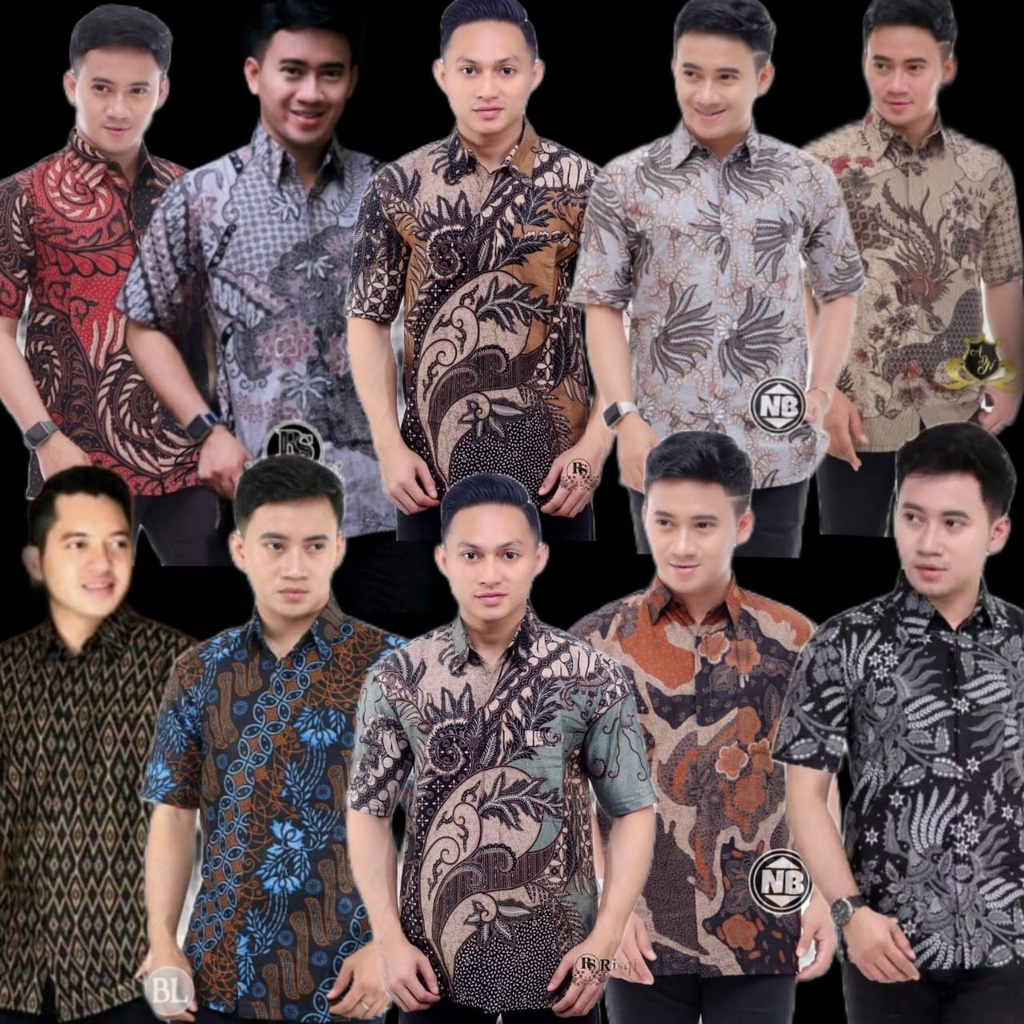 Kemeja batik pria lengan pendek