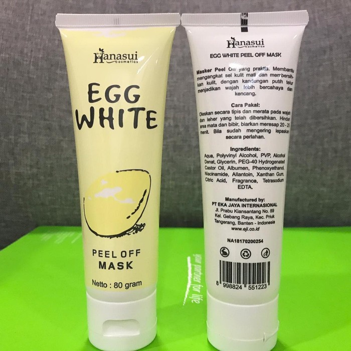 HANASUI Peel Of Mask Egg White 80gr BPOM