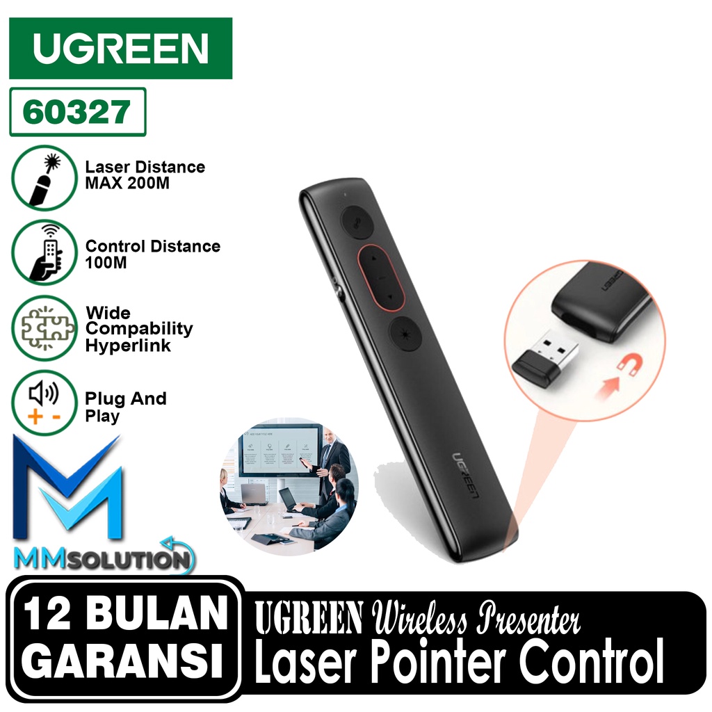 UGREEN Laser Pointer Remote Control Wireless Presenter Presentasi