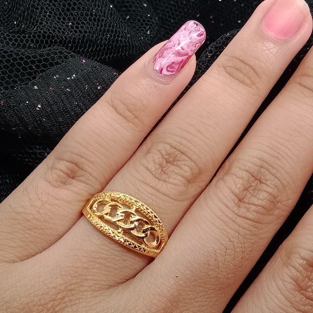 Cincin Emas 17K - 2.3 Gr Kadar 750 - 4436