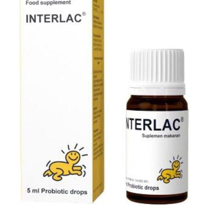☊ INTERLAC-Interlac Probiotik Drops 5ml_ Interlac probiotik exp11/25 ➩