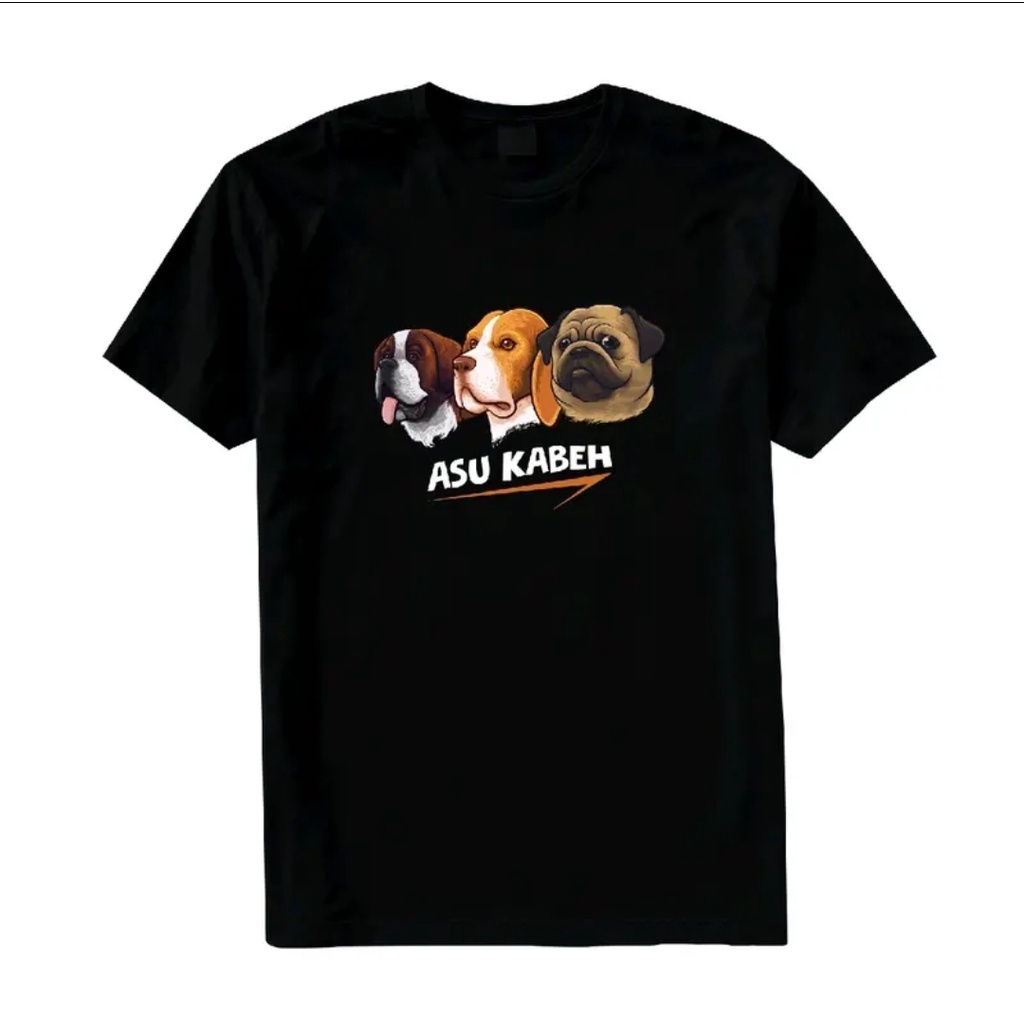 KAOS DISTRO/KAOS ANJING LUCU / KAOS MEME/KAOS ASU KABEH