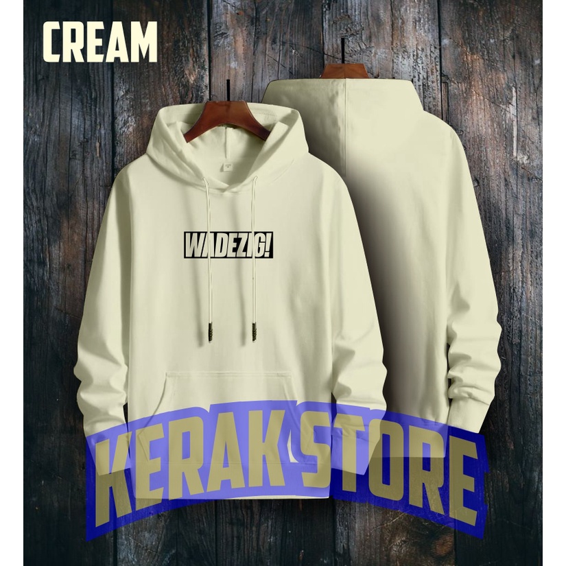 WADZIG Jaket Sweater Distro - Sweater Hoodie Pria Dan Wanita Flece Tebal