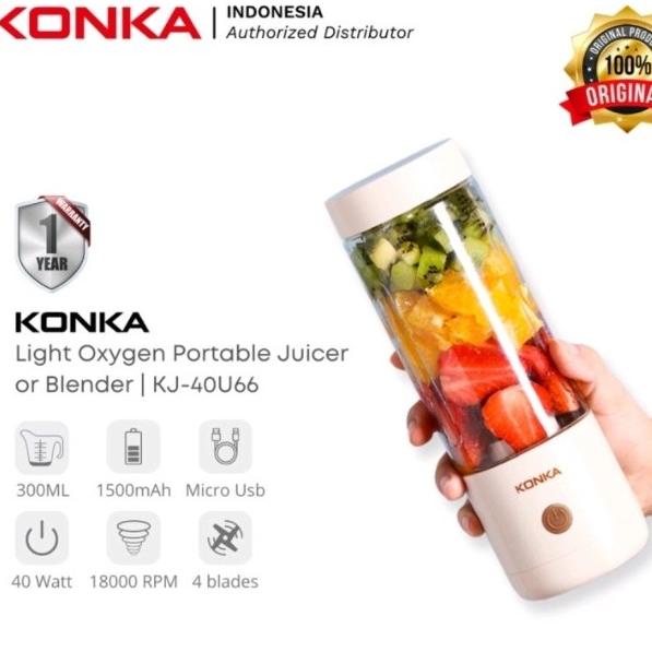 KONKA Portable Blender Mini Juicer USB blender Tanpa Kabel Gelas Kaca barang sale