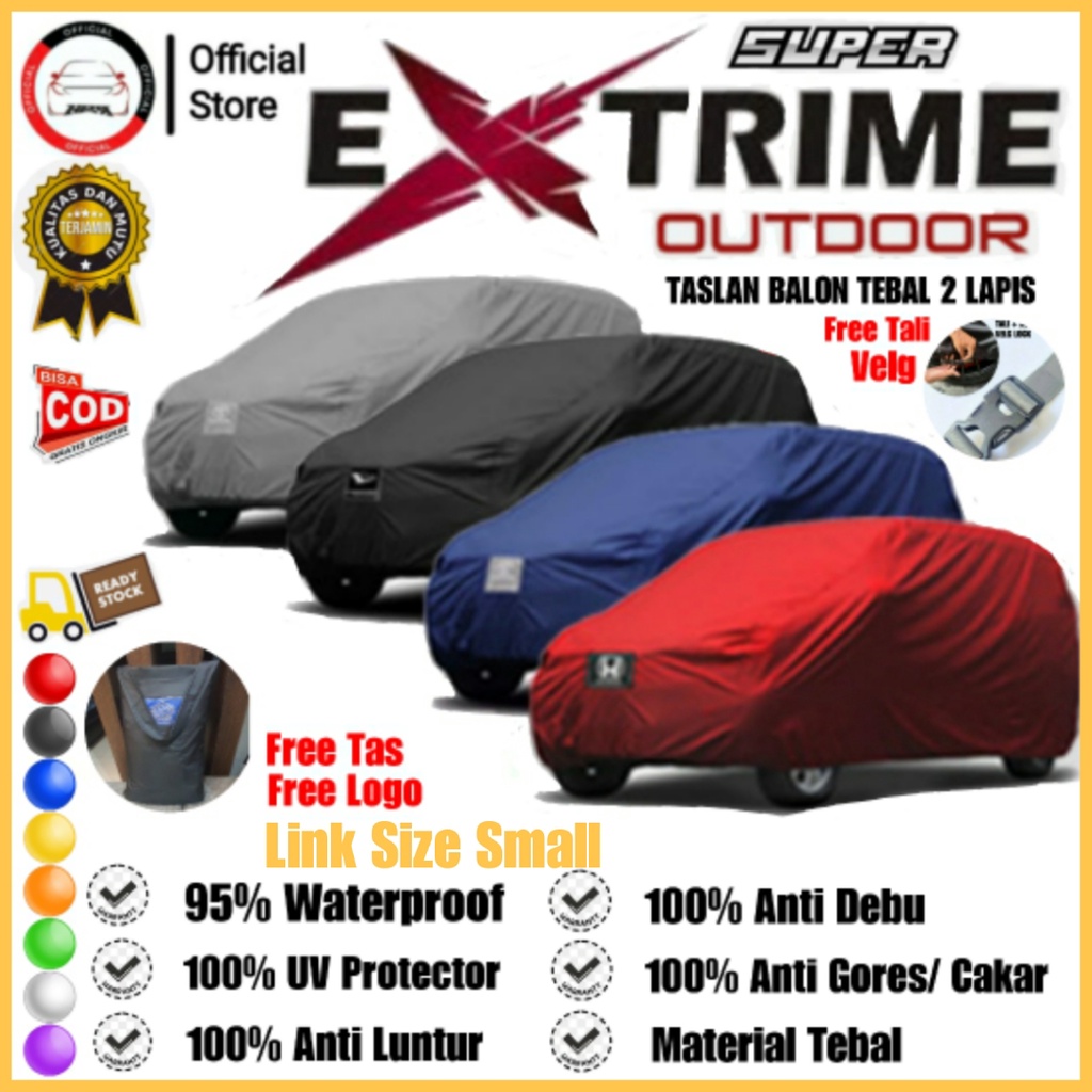 Cover Mobil Outdoor, Cover Mobil Waterproof, Cover Mobil Anti Air, Cover Mobil Bahan Tebal 2 Layer, Cover Mobil Jazz Brio Yaris Swift ignis Calya Sigra Karimun Mazda2 Picanto Rio Baleno Hatcback City Hatchback Mirage Datsun2 Baris (Jenis Hatcback lainya )