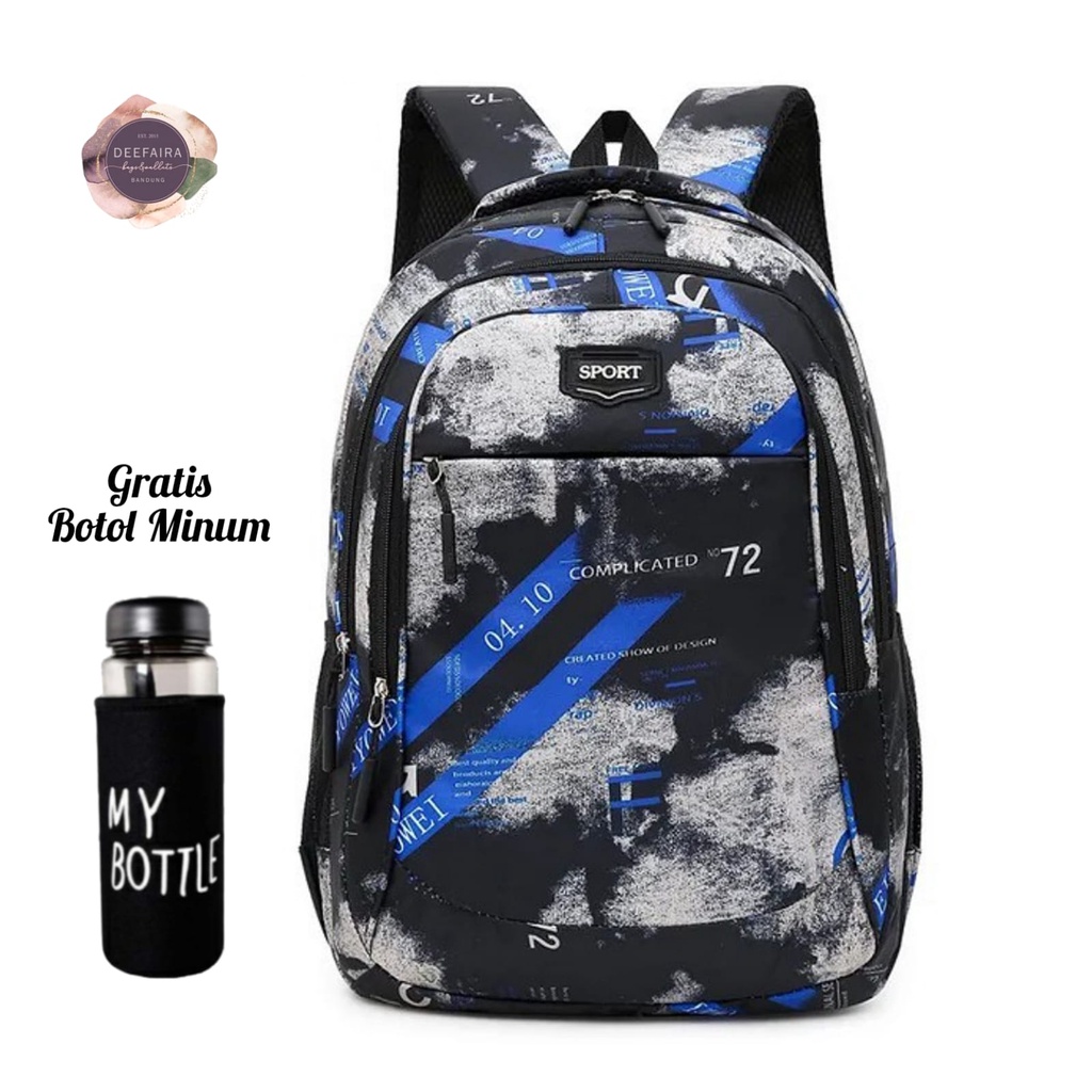 Tas Ransel Anak Laki Laki Untuk Sekolah Sd Smp Sma Model Xvx Camo Free Botol Minum