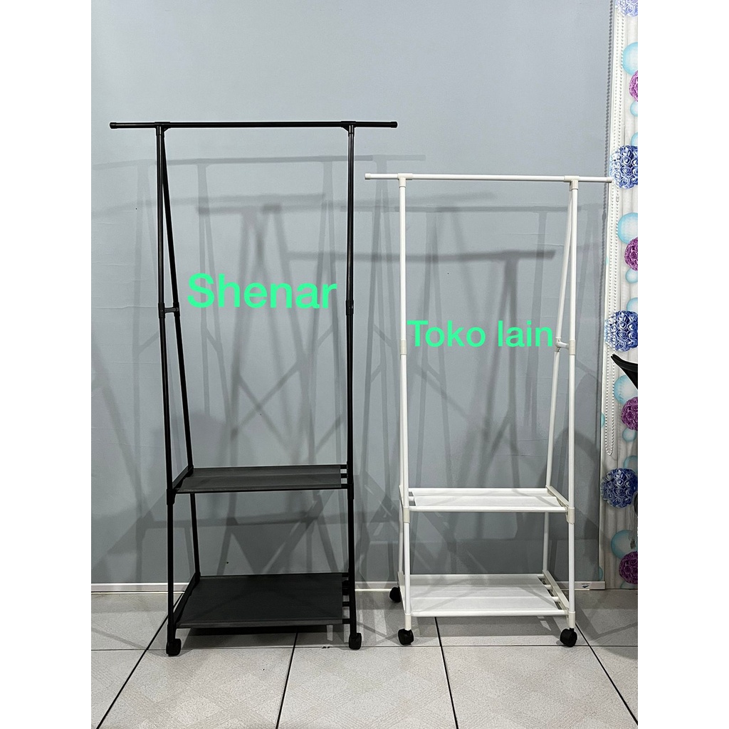 SHENAR GANTUNGAN BAJU /RAK BAJU / TRIANGEL STAND RACK / RAK SERBAGUNA / TRIANGLE CLOTH RACK, SHENARCORNER168