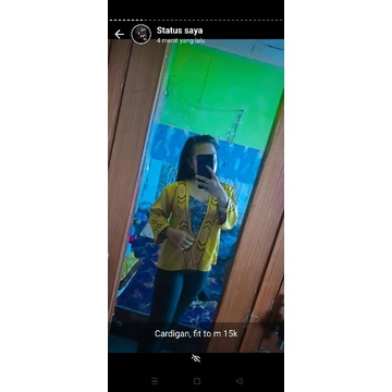 cardigan kuning