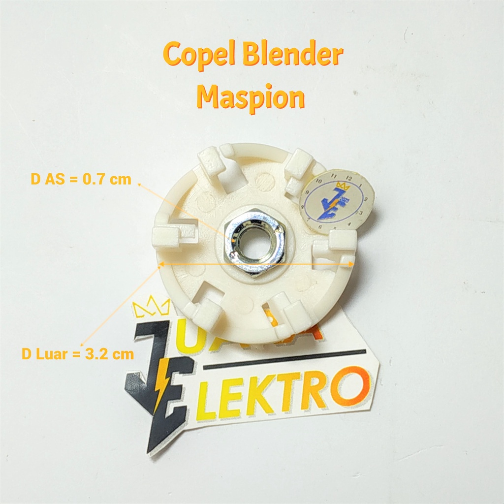 Copel Blender Maspion | Kopel Gigi Gear Upper Mounting Blender Maspion | Gear Plastik Kopel Blender Maspion Putih