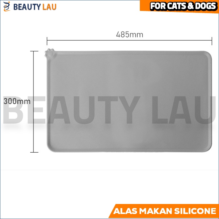 ALAS TATAKAN TEMPAT MAKAN KUCING ANJING SILIKON SILICONE ANTI SLIP WATERPROOF PET FOOD MAT DOG CAT FEEDING MAT