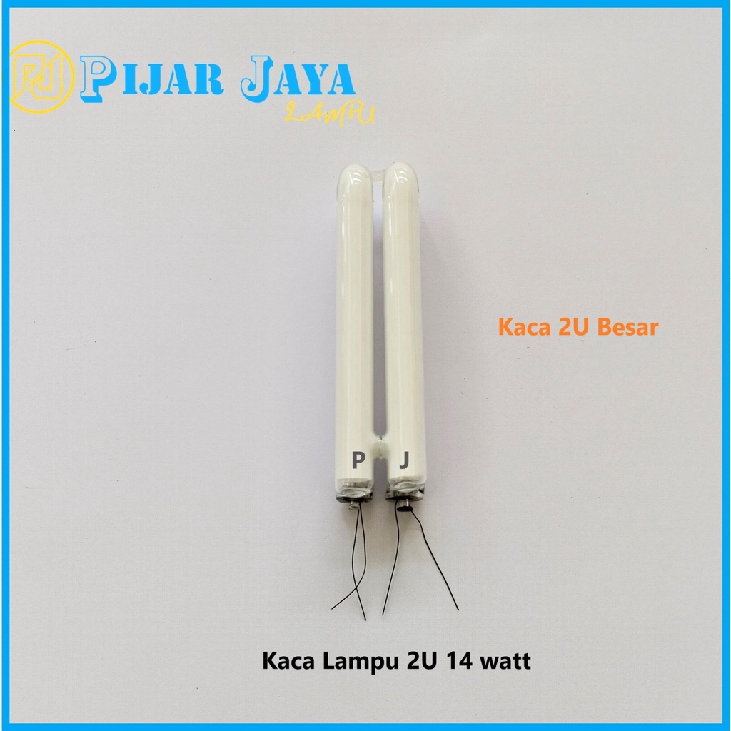 Kaca Lampu LHE 2U 14 watt Triband 14w Plus Bubble Wrap