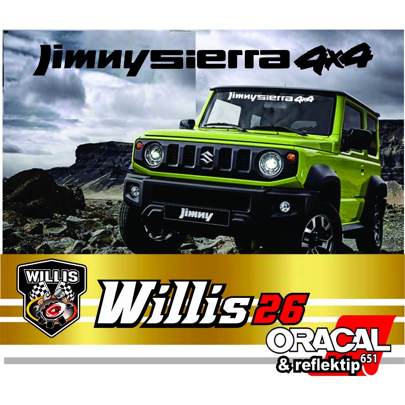 Sticker Kaca Mobil Suzuki Jimny Sierra 4X 4
