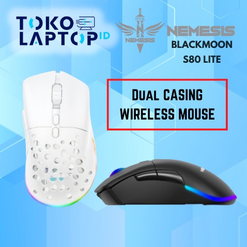 Moga Nyk Nemesis S80 Lite Blackmoon Wireless Gaming Mouse