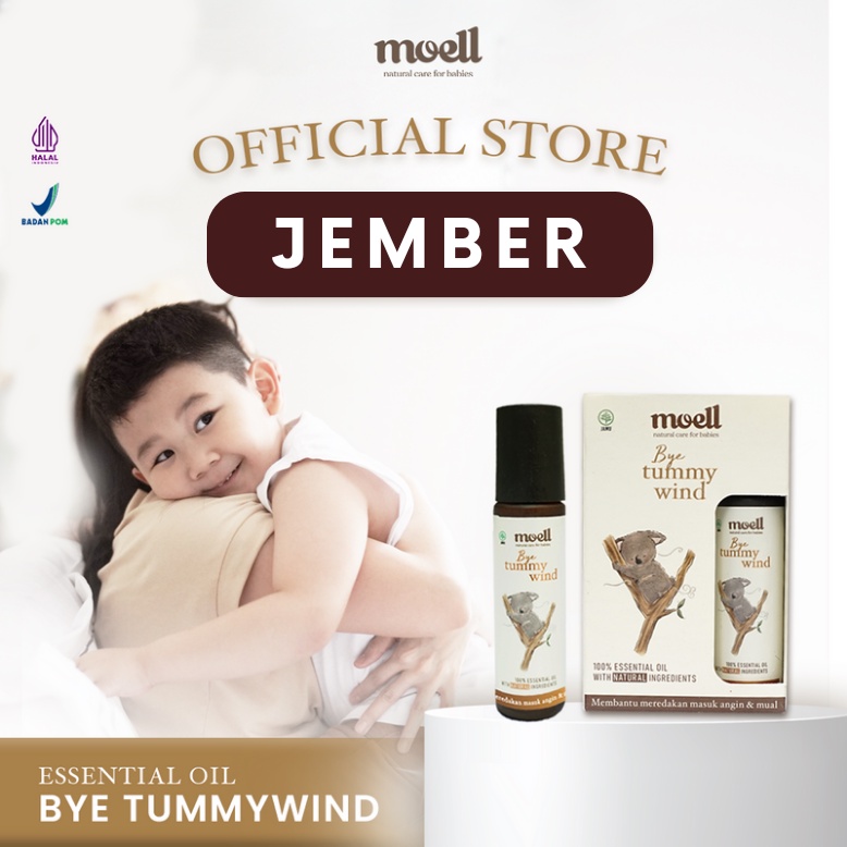 Moell Bye Tummywind Natural Essential Oil / Pereda Masuk Angin &amp; Perut Kembung