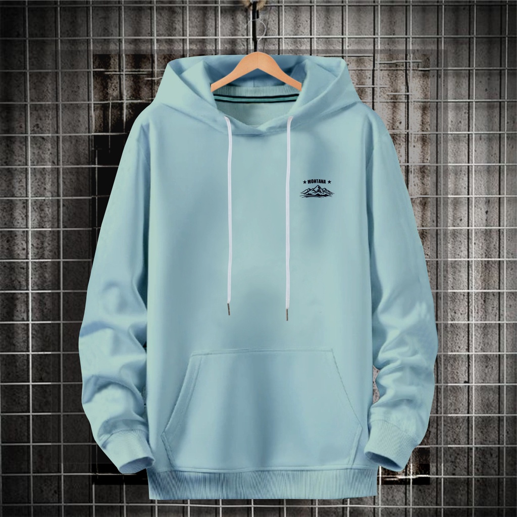 Sweater hoodie pria wanita kekinian MONTANA / hoodie pria terbaru