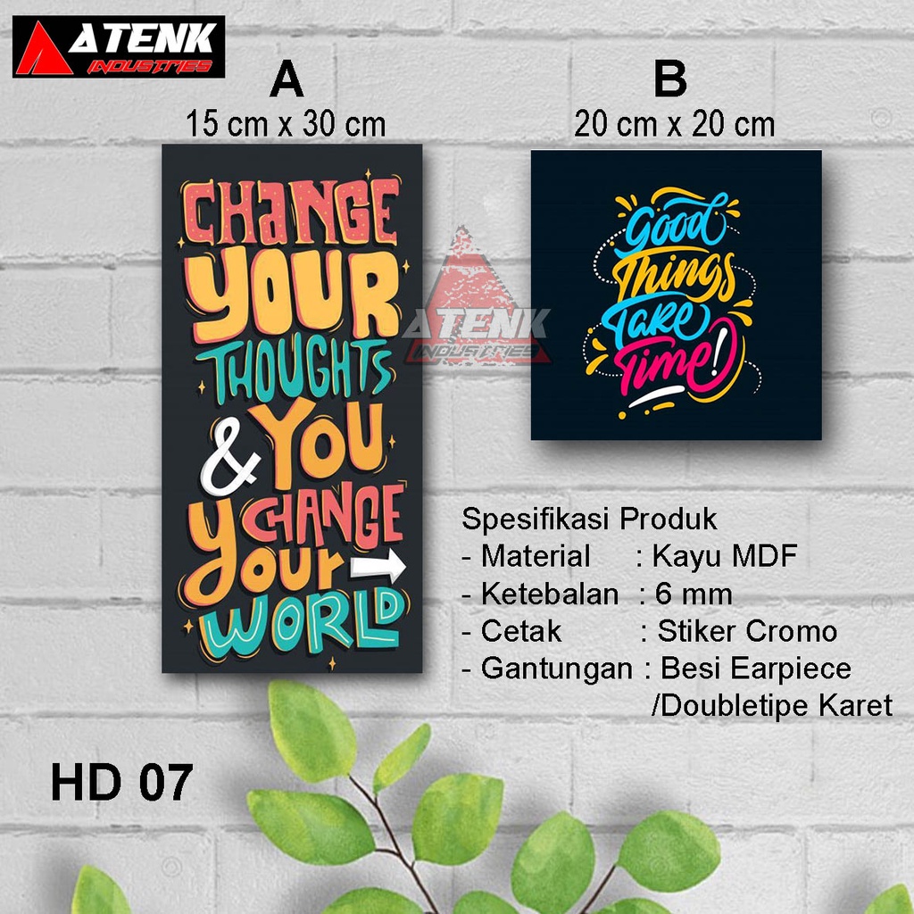 HIASAN DINDING/TYPOGRAPHY